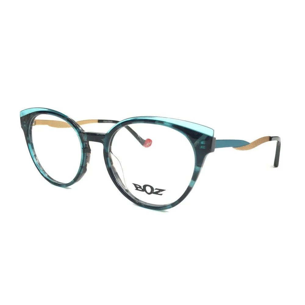 BOZ by J.F. Rey Eyeglasses Frames LIVIA 2050 Blue Tortoise Teal Gold 51-18-140